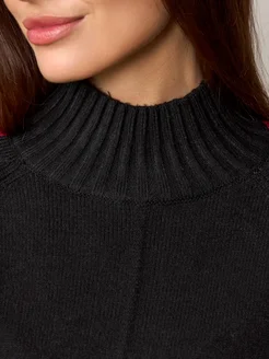 МОДАМА Свитер оверсайз кашемировый с воротником стойка - фото 5