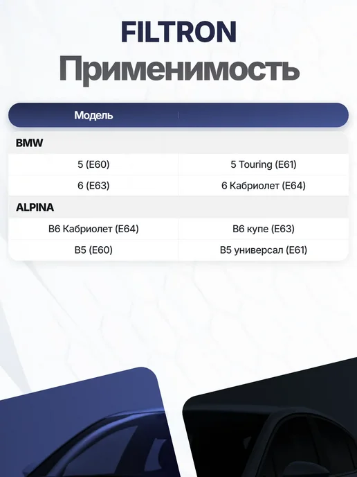 FILTRON Фильтр салона 322x170x31 мм 2 шт. для BMW 520Li 520d 520i, 322x170x31 мм, 2 шт, фото 3