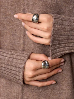 МОДАМА Свитер оверсайз кашемировый с воротником стойка - фото 6