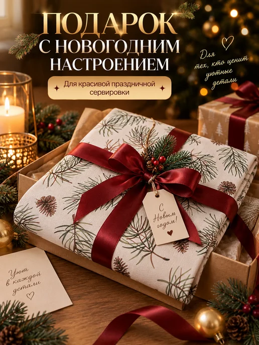 Этель Дорожка на стол новогодняя 40х147 см, 40x147 см, фото 5