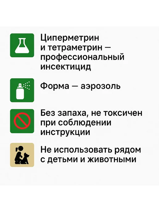 StivShops Средство от клопов и насекомых спрей Антиклоп, вариант, фото 5