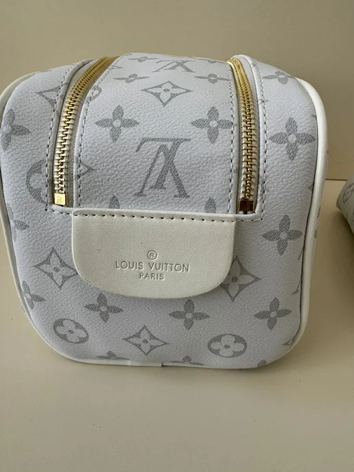 Органайзер для хранения косметичка Louis Vuitton, белый, фото 3