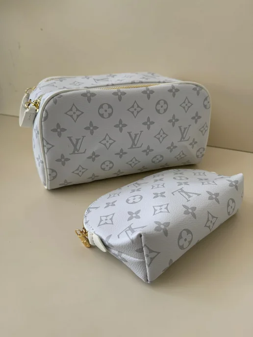 Органайзер для хранения косметичка Louis Vuitton, белый, фото 5