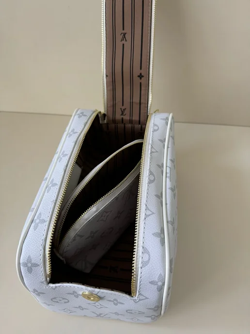 Органайзер для хранения косметичка Louis Vuitton, белый, фото 7
