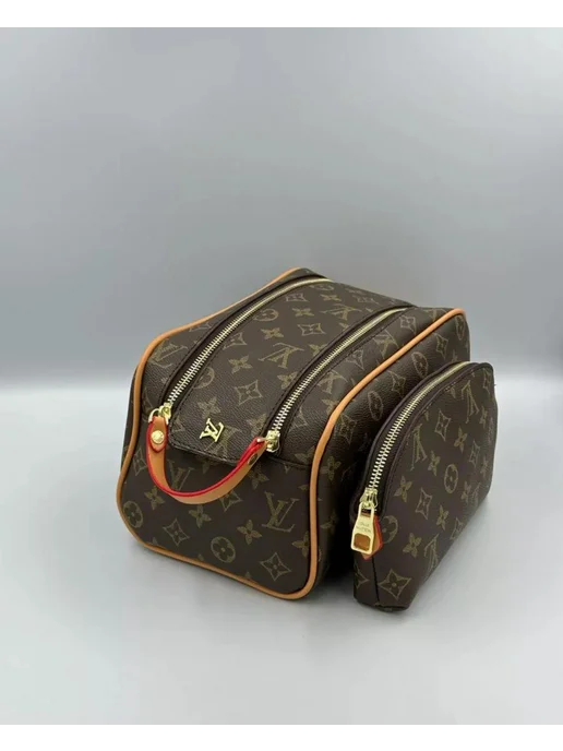 Органайзер для хранения косметичка Louis Vuitton, коричневый, фото 2