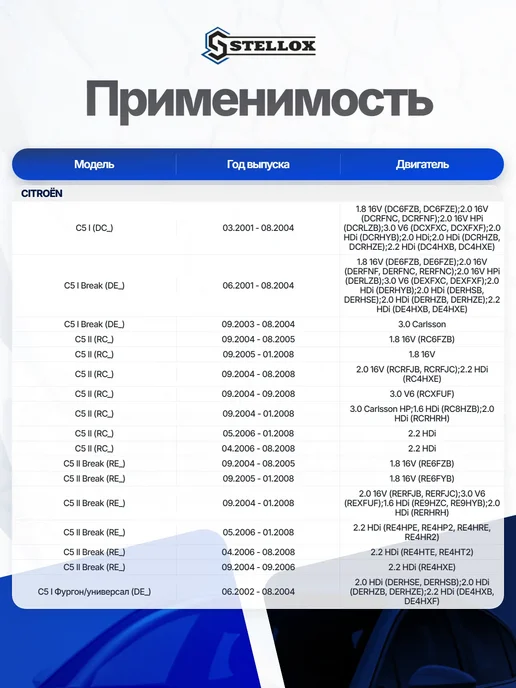 STELLOX Трос ручного тормоза задний левый 1840мм для CITROEN C5, вариант, фото 4