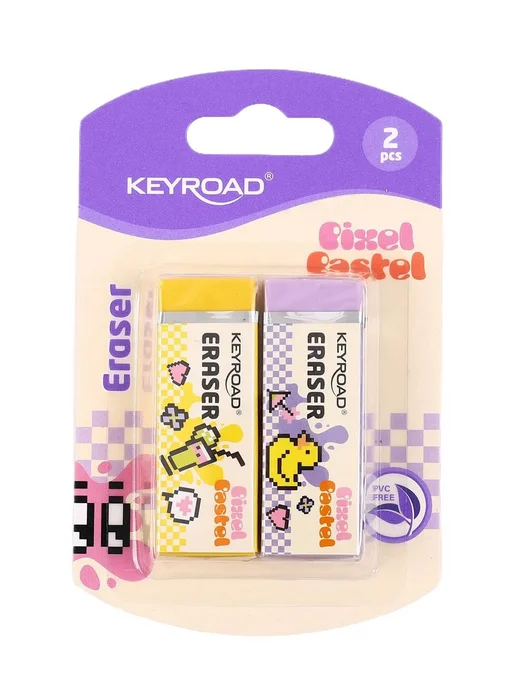 Keyroad Ластик для школы Pixel Pastel набор 2шт, 2 шт, фото 8