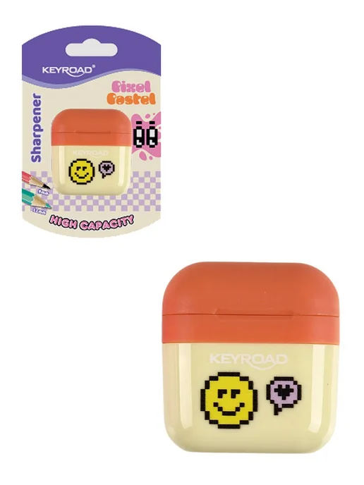 Keyroad Точилка Pixel Pastel 2 отверстия с контейнером, фиолетовый, фото 7