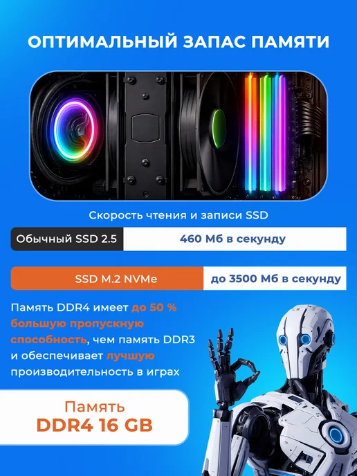 Level Rush Игровой компьютер уровня Core i7 RTX 3060 Ti SSD 512 16 ГБ, 16 ГБ, фото 5
