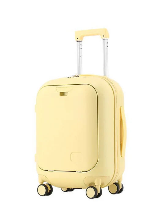 Чемодан Lucky you Yellow S 55см, желтый, фото 3
