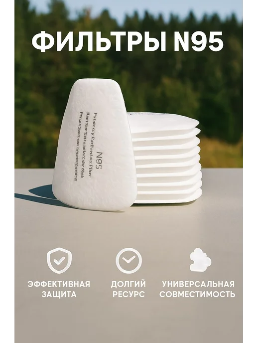 Фильтр для респиратора, 10 шт