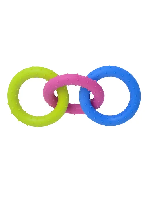 PetShop Игрушка для собак кольцо резиновое набор 15,5 см Tappi, голубой, фото 3