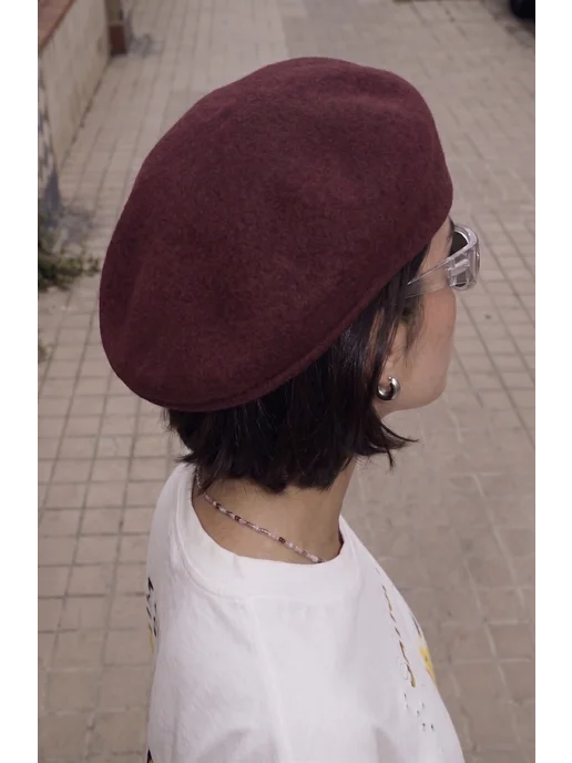 Кепка 504 wool cap, красный, фото 3