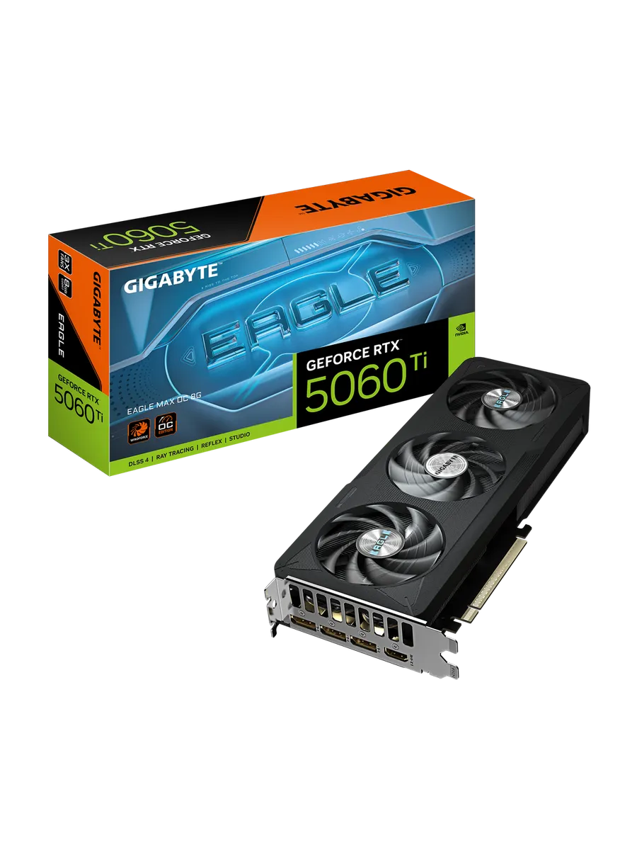 Видеокарта RTX 5060 Ti 8 ГБ RTL (GV-N506TEAGLEMAX OC-8GD) Gigabyte 502308713 купить в интернет‑магазине Wildberries