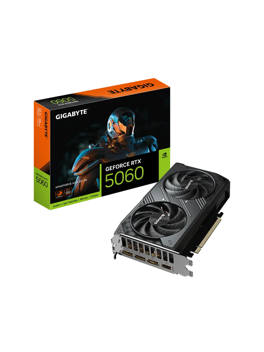Видеокарта RTX 5060 8 ГБ RTL (GV-N5060WF2MAX OC-8GD) Gigabyte 502348768 купить за 44 987 ₽ в интернет‑магазине Wildberries
