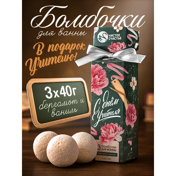 Подарочный набор бомбочек для ванны учителю