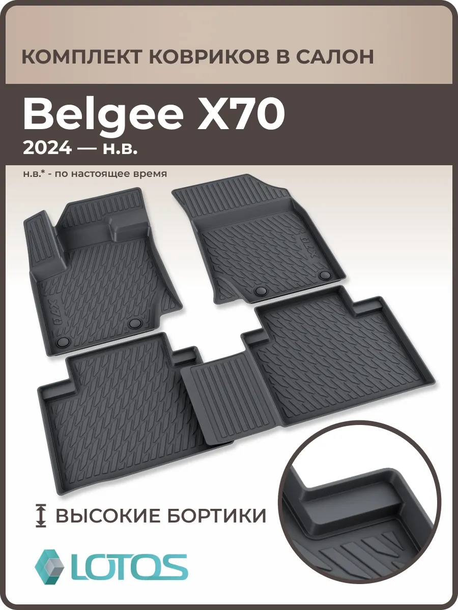 Коврики в салон Belgee X70 2024 — 2026, Белджи Х70