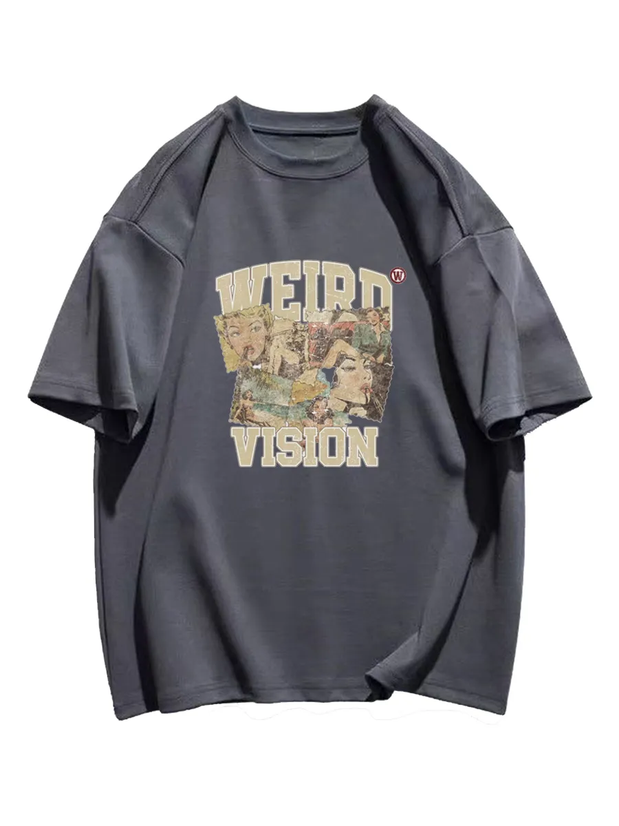 футболка с принтом vision