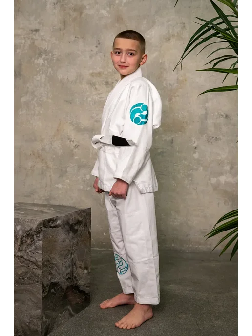Reverse Fightwear Белое детское Кимоно для бжж и грэпплинга Reverse Pure Flow, белый, фото 2