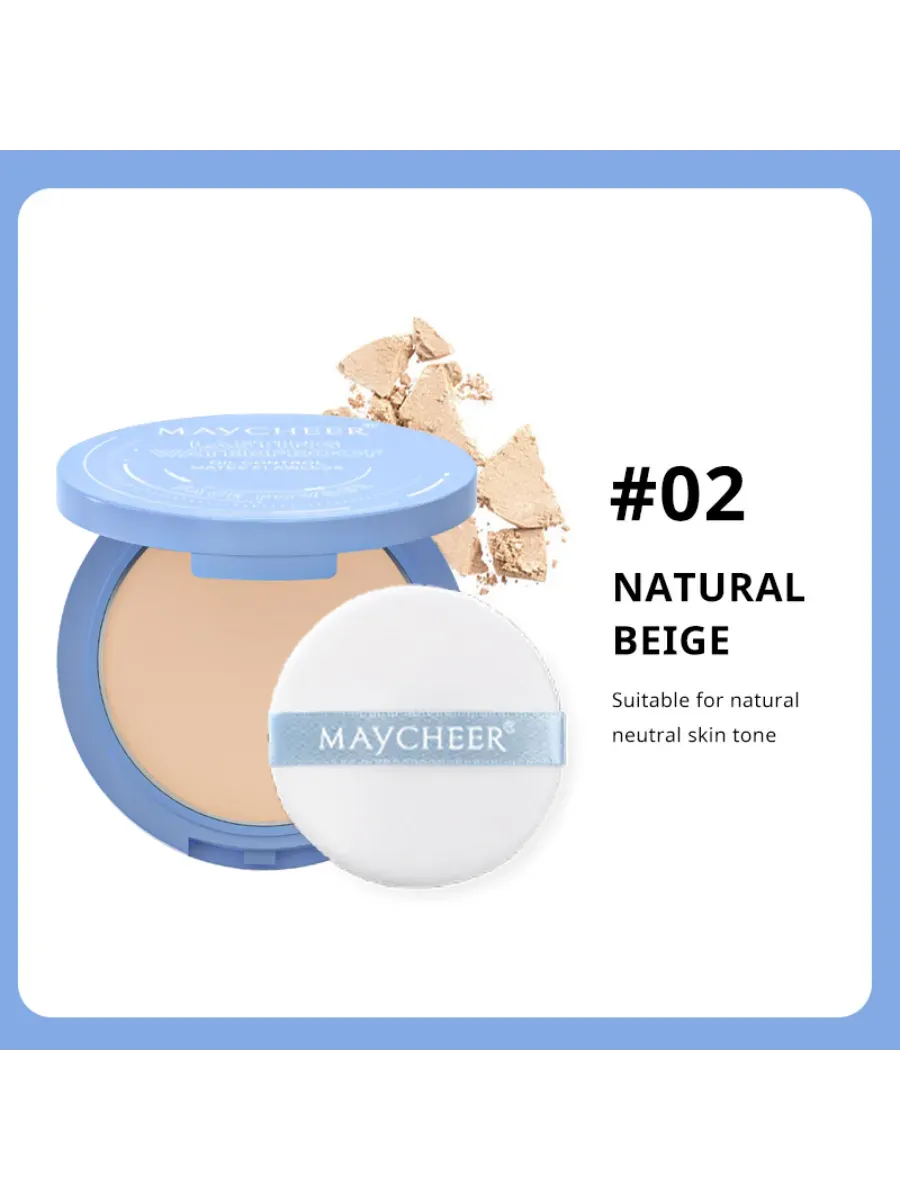 Компактная водостойкая пудра MAYCHEER LASTING WATERPROOF