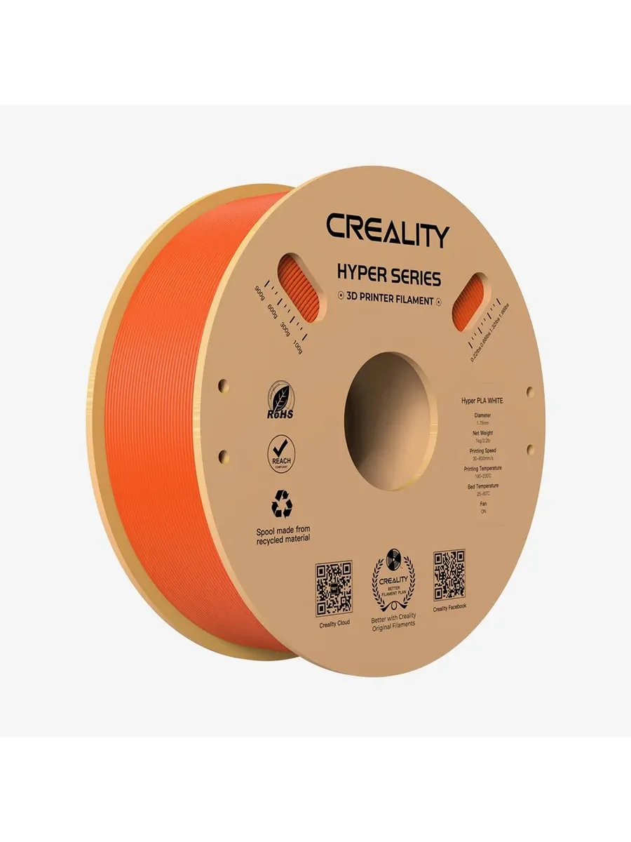 Филамент Creality Hyper Series PLA 1kg Оранжевый