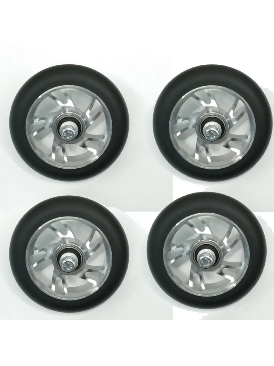 Комплект колес коньковый каучук D100 (2,75) средние 4ШТУКИ