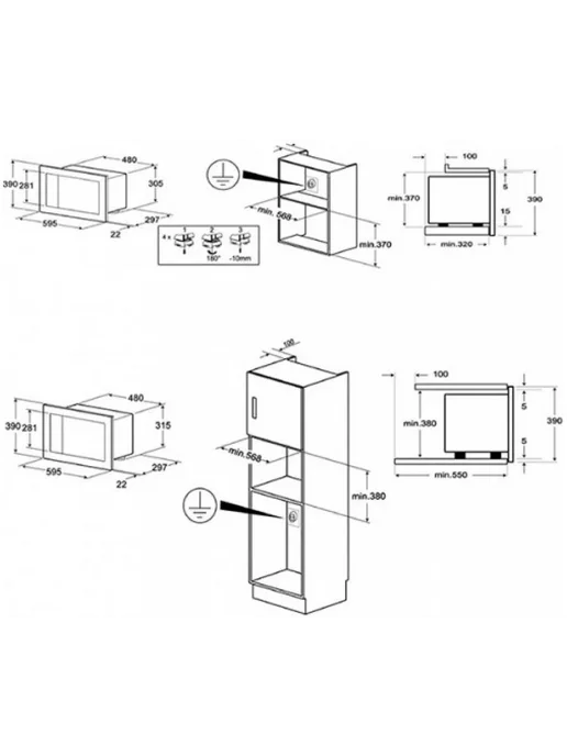 Smeg Встраиваемая микроволновая печь FMI320X2, 320x2, фото 4