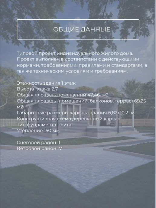 Онлайн проекты Проект одноэтажного каркасного дома барн 48 м2 с сауной, вариант, фото 8
