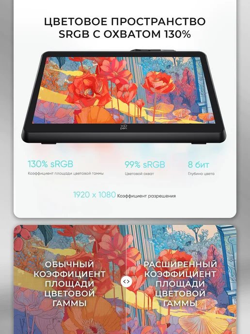 XPPEN Графический планшет с экраном для рисования профессиональный, вариант, фото 4