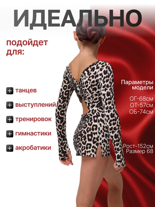 DanceDress Платье для бальных танцев рейтинговое, коричневый, фото 3