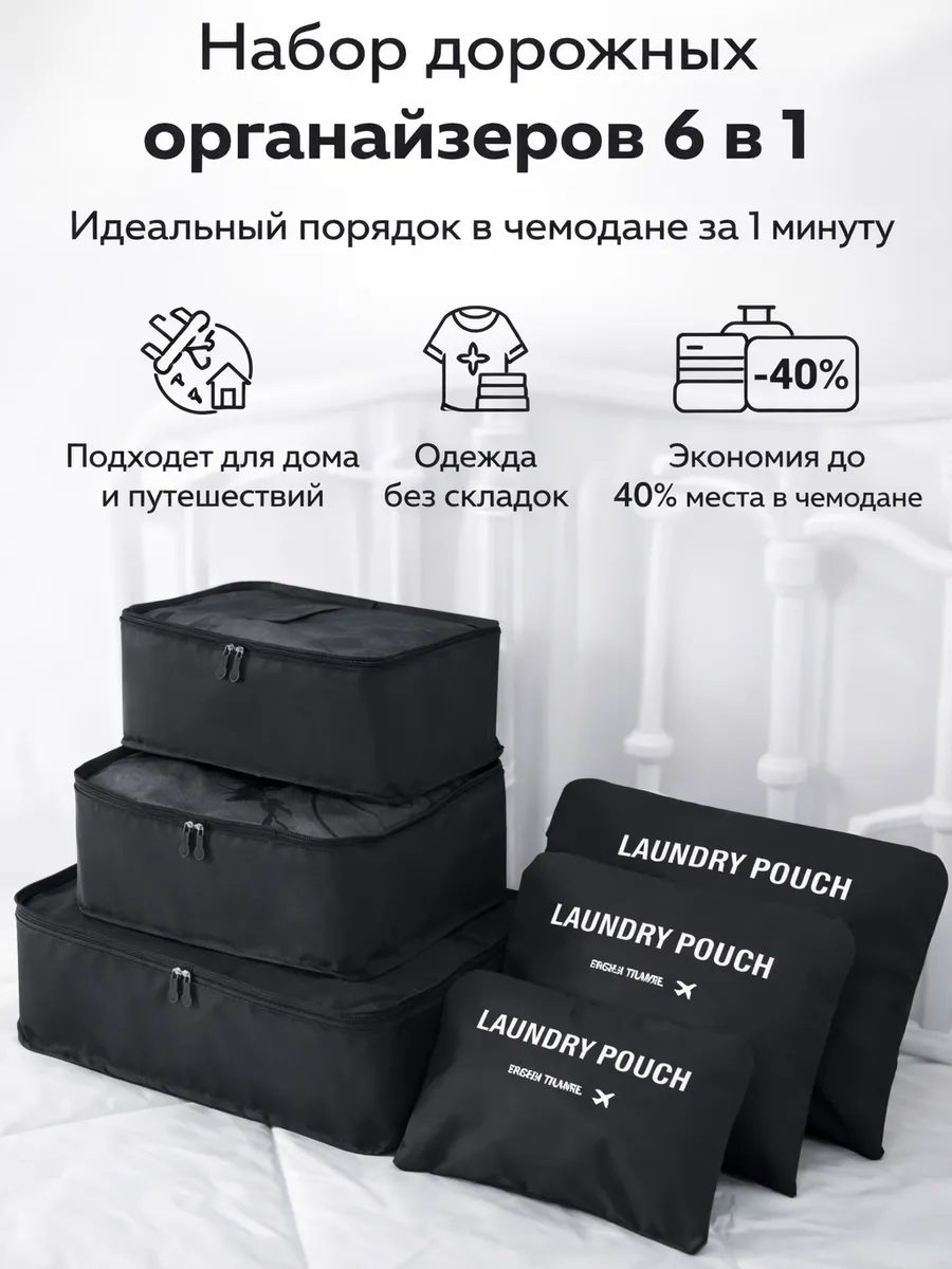 Органайзер дорожный для чемодана 6 в 1