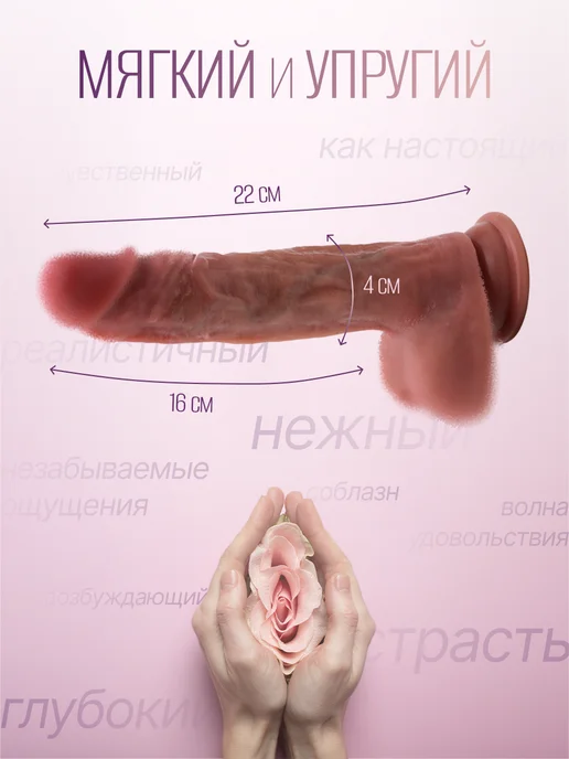 Sencicimen Фаллоимитатор Dildo 22 cm Medical Silicone (HW-B13), вариант, фото 2