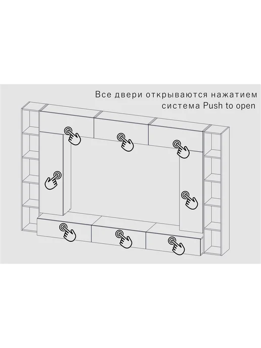 Furnistyle Гостиная "Студио" Набор № 5 Венге, Макиато, коричневый, фото 3