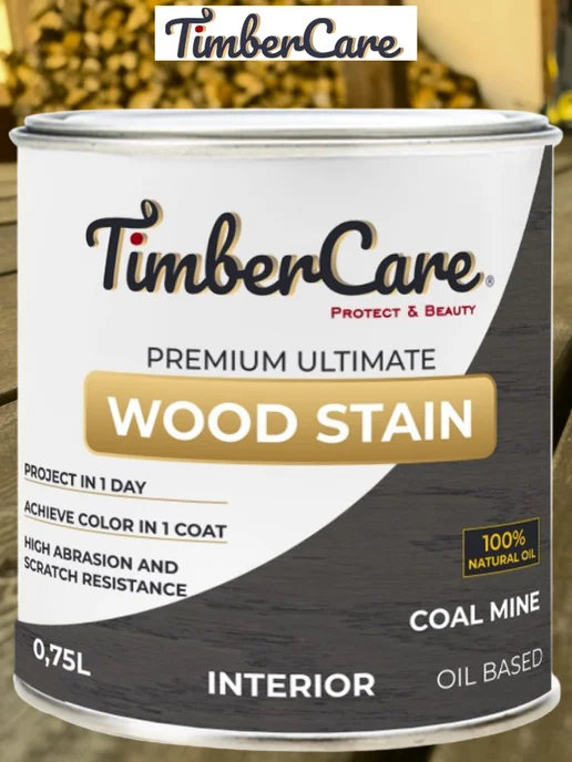 TimberCare Масло для дерева и мебели цвет Угольная Шахта, 0,75 л, 750 мл, фото 3
