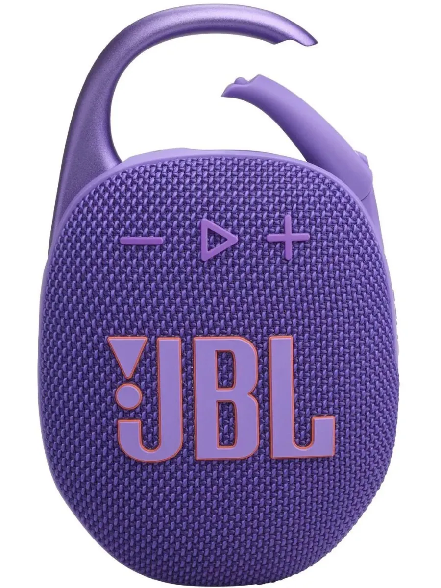 JBL Колонка портативная Clip 5, 7Вт, пурпурный