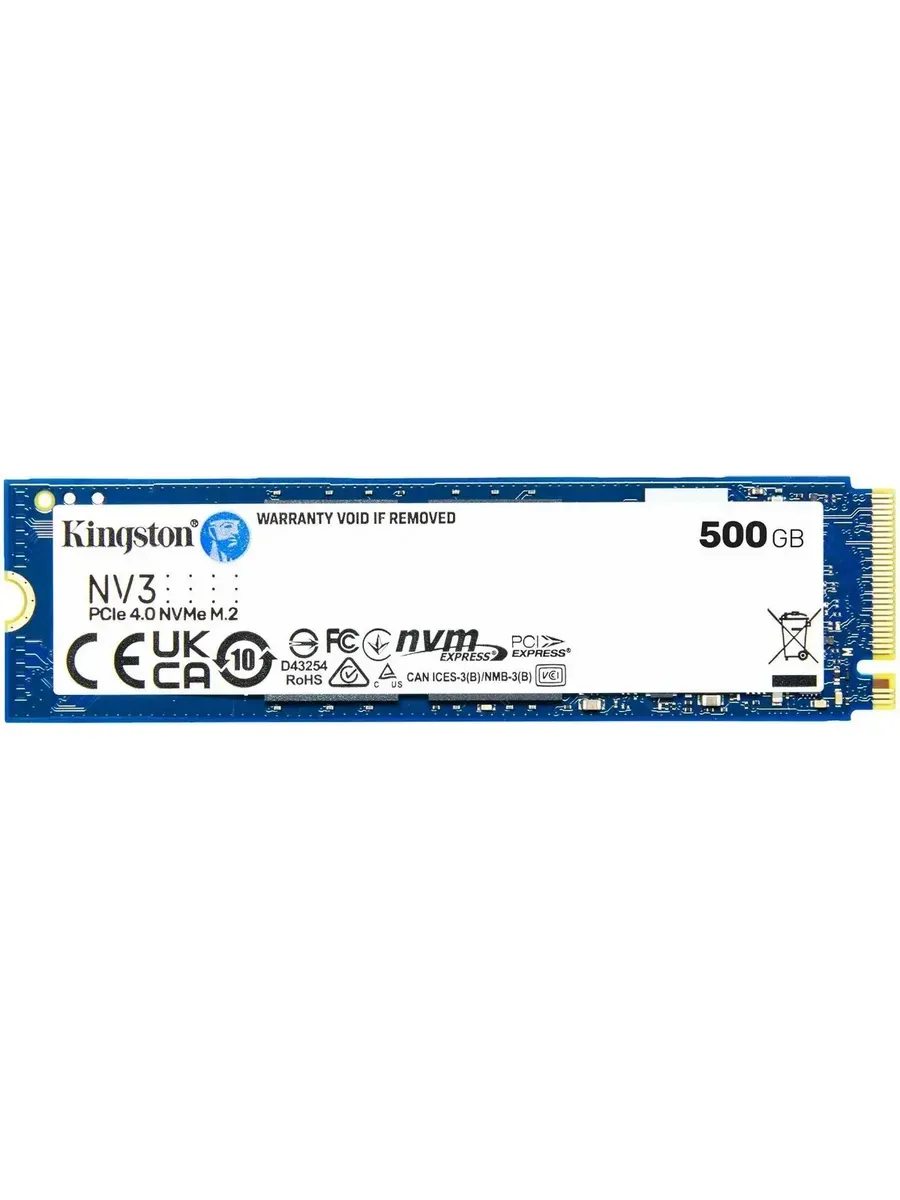 Твердотельный накопитель SSD 500 Gb M.2 2280 SNV3S 500G Kingston 505976730 купить за 18 822 ₽ в интернет‑магазине Wildberries