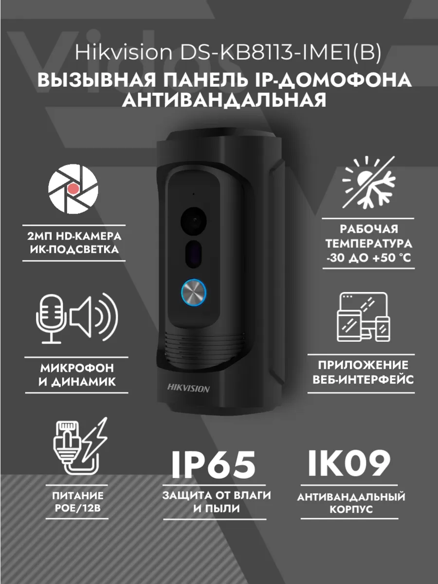 Вызывная панель DS-KB8113-IME1