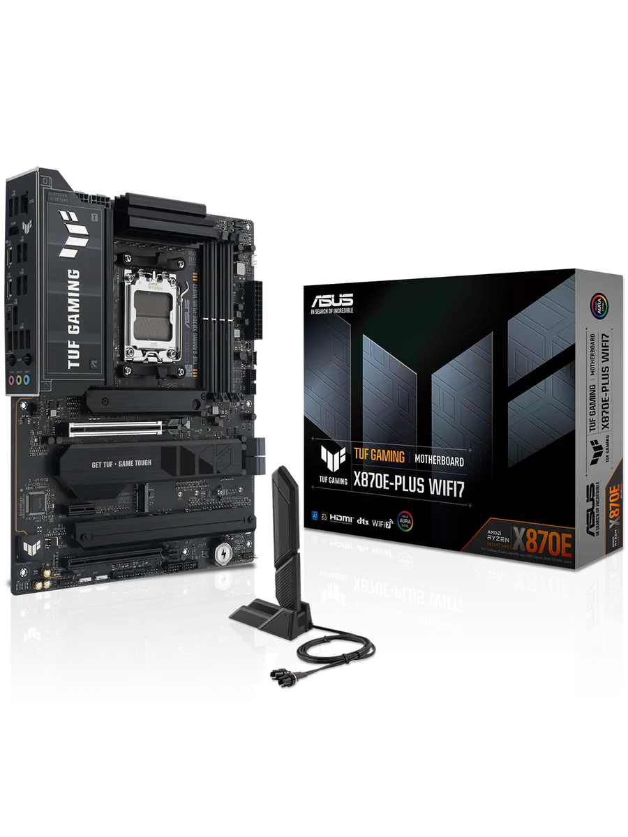 Asus Материнская плата TUF GAMING X870E-PLUS WIFI7 AM5 AMD X870E