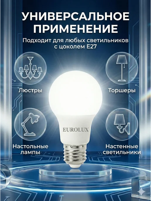 Лампа светодиодная энергосберегающая E27 нейтральный свет — фото 4