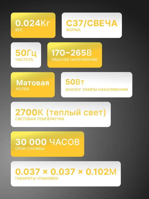 Лампа светодиодная энергосберегающая E14 — фото 2