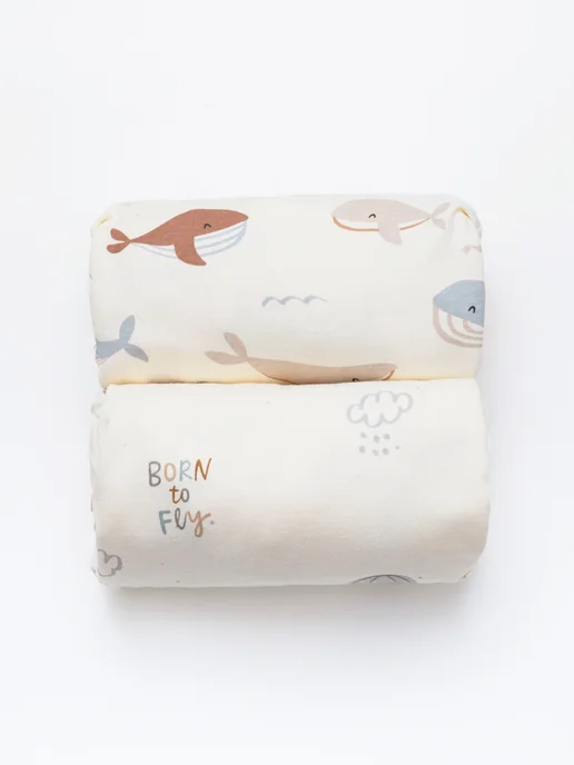 XLOПka Простынь на резинке 100х70 ( 90х70 ) для матраса Happy baby, вариант
