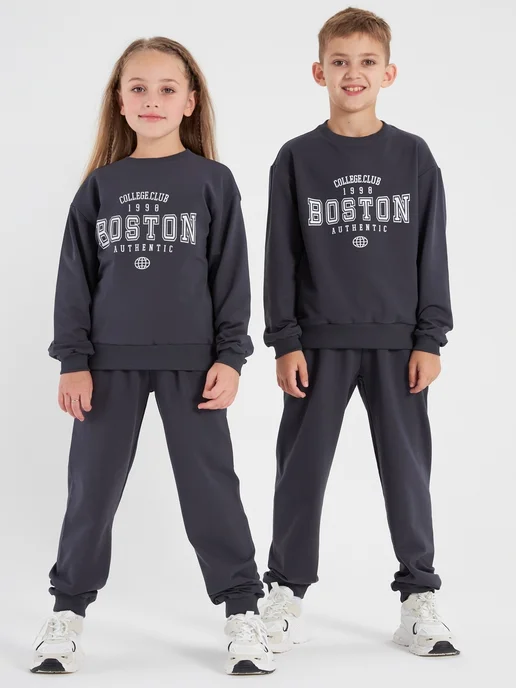 Jambo wear Спортивный костюм детский, серый, фото 4