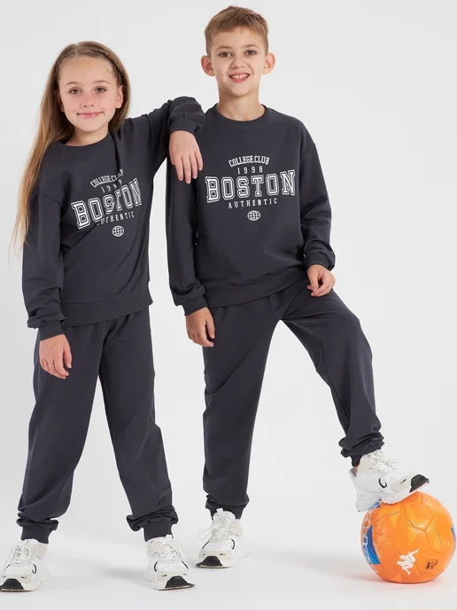 Jambo wear Спортивный костюм детский, серый, фото 7