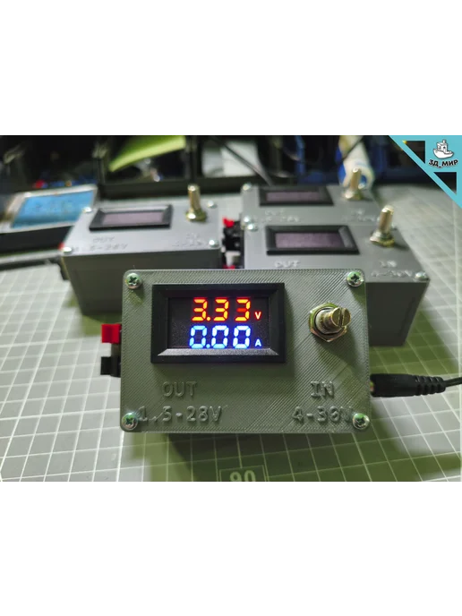 3д_мир Лабораторный блок питания пон, LM2596, 1,5-28В, 2A, вариант
