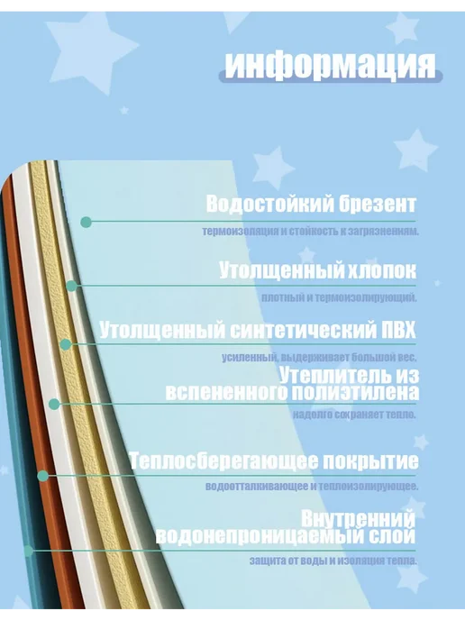 Складная ванна для взрослых и детей, синий, фото 3