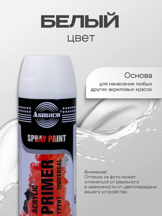 Hoch Paint Грунтовка автомобильная акриловая черный 520 мл, 400 мл, фото 6