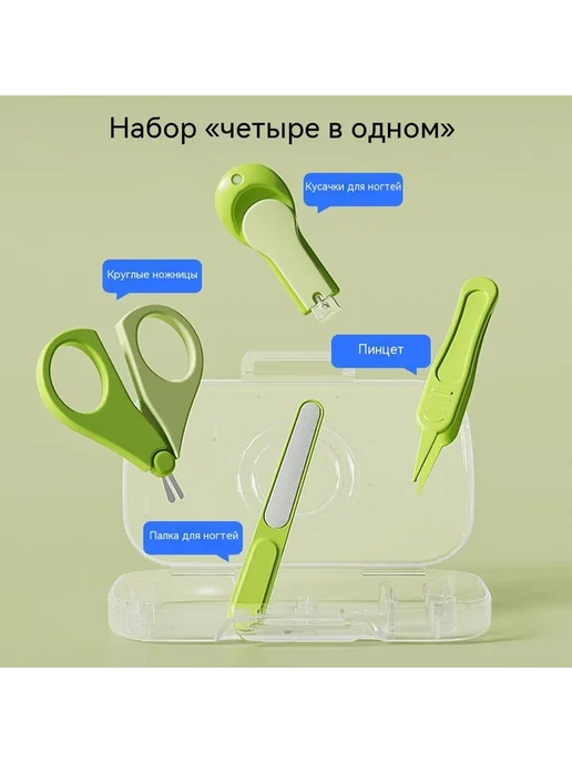 Кусачки для ногтей Белый, белый, фото 3