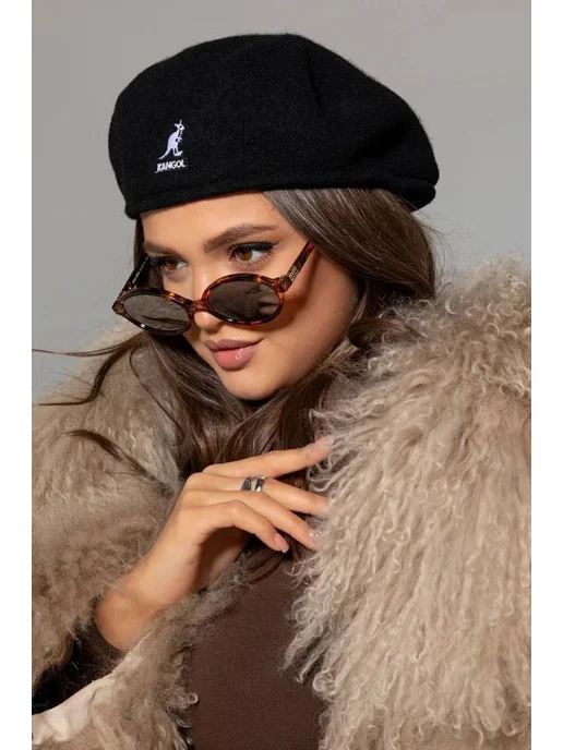 Kangol Берет кангол унисекс демисезонный, черный, фото 2