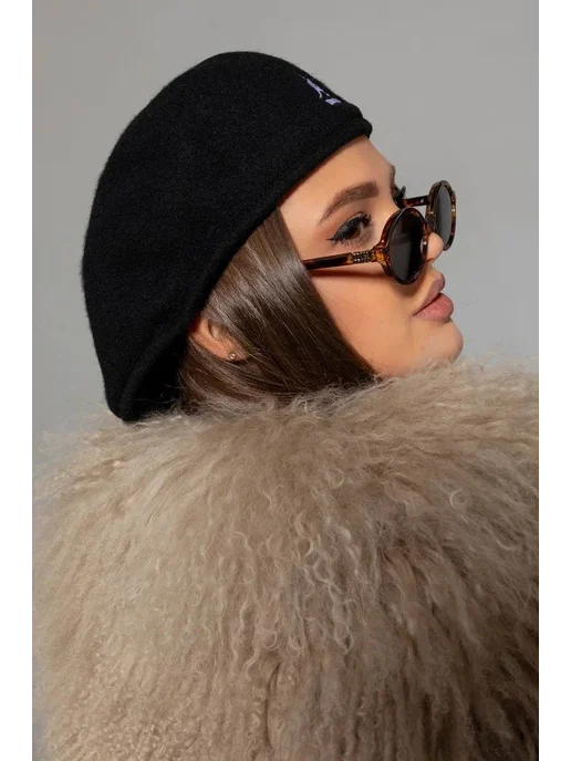 Kangol Берет кангол унисекс демисезонный, черный, фото 3