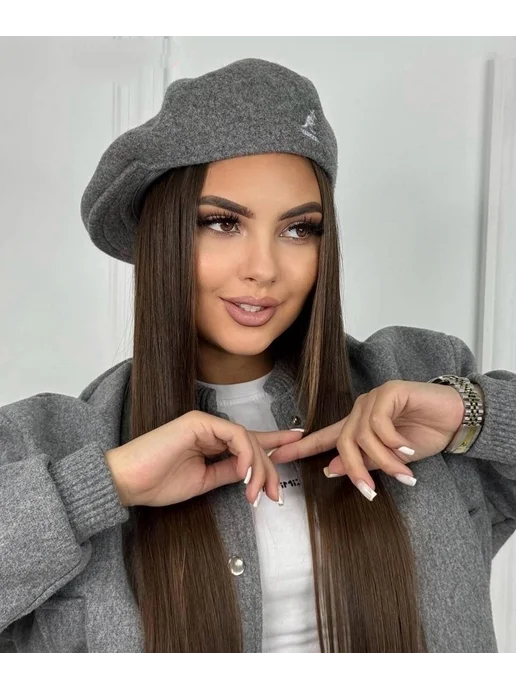 Kangol Берет кангол унисекс демисезонный, серый, фото 2